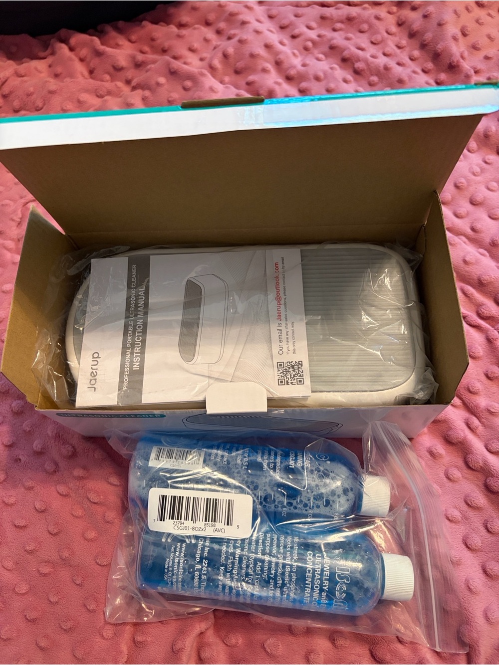 Ultrasonic Cleaner with solution